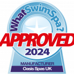 WhatSwimSpa_ Approved Manufacturer 2024 logo - Oasis Spas UK