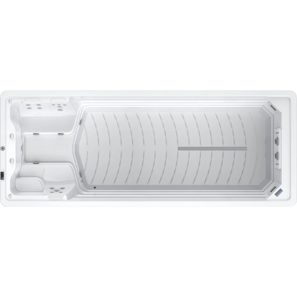 Equinox EQ600 Fun Swim spa in garden setting