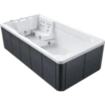 Equinox EQ440 Fun Swim spa in garden setting