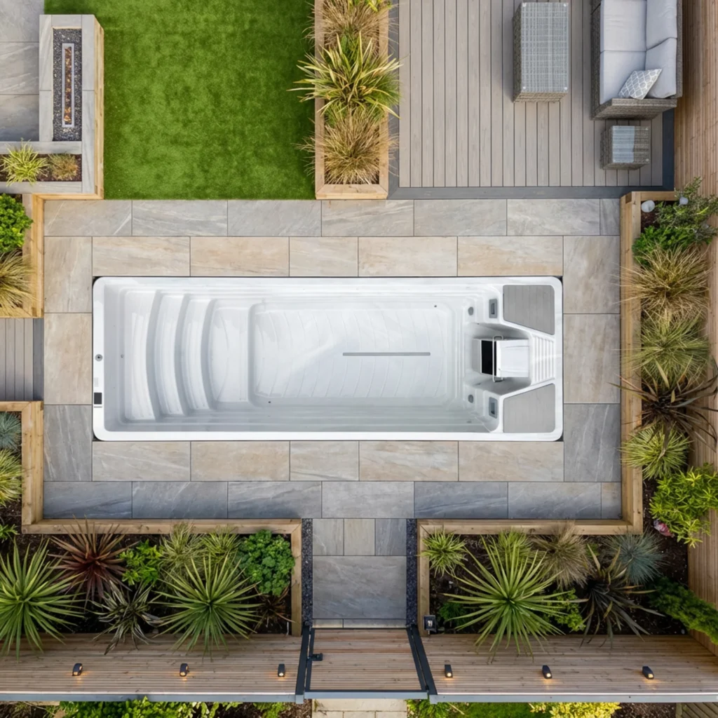 In-Ground Easy Pool 7m Swim Spas from Oasis Outdoor Living