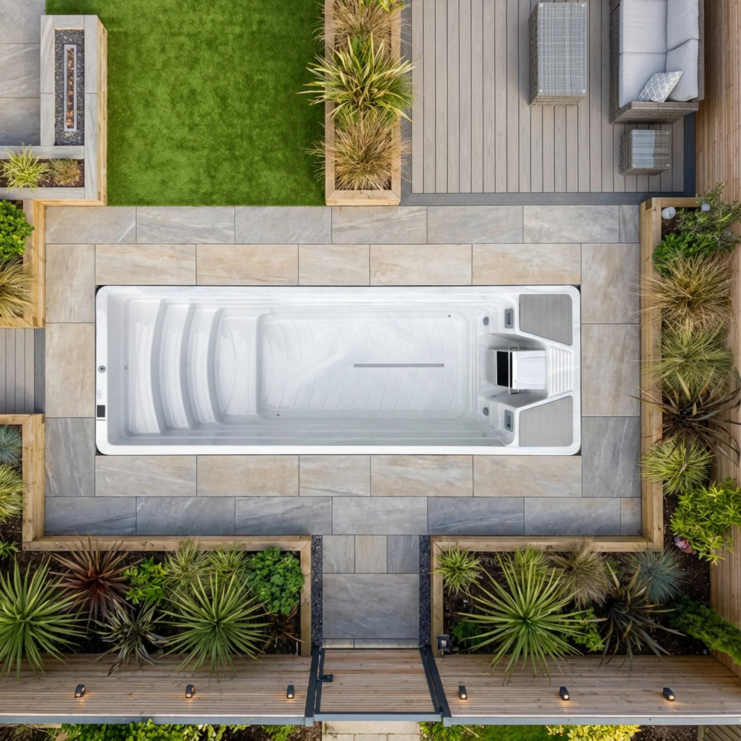 In-Ground Easy Pool 7m Swim Spas from Oasis Outdoor Living