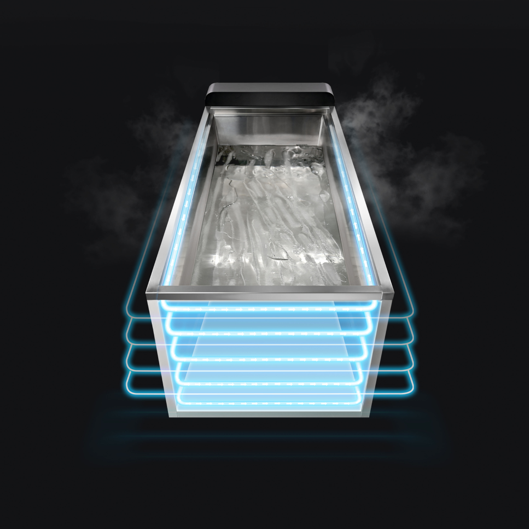 ICE BATH spa in garden setting