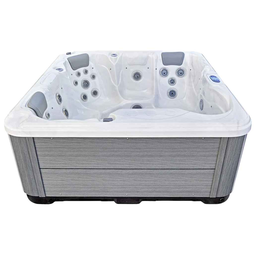 552-DL spa in garden setting