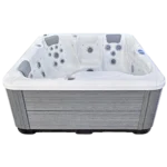 552-DL spa in garden setting