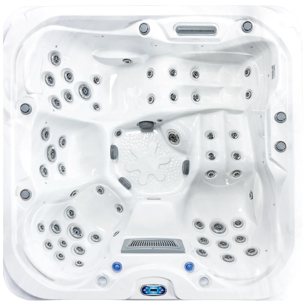 742-DL spa in garden setting