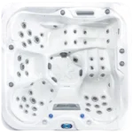 742-DL spa in garden setting