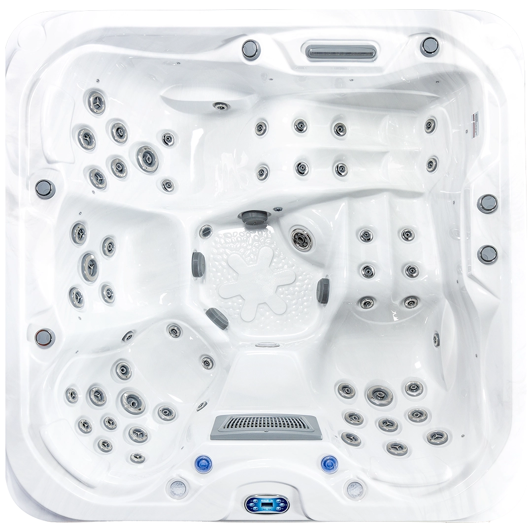 742-DL spa in garden setting