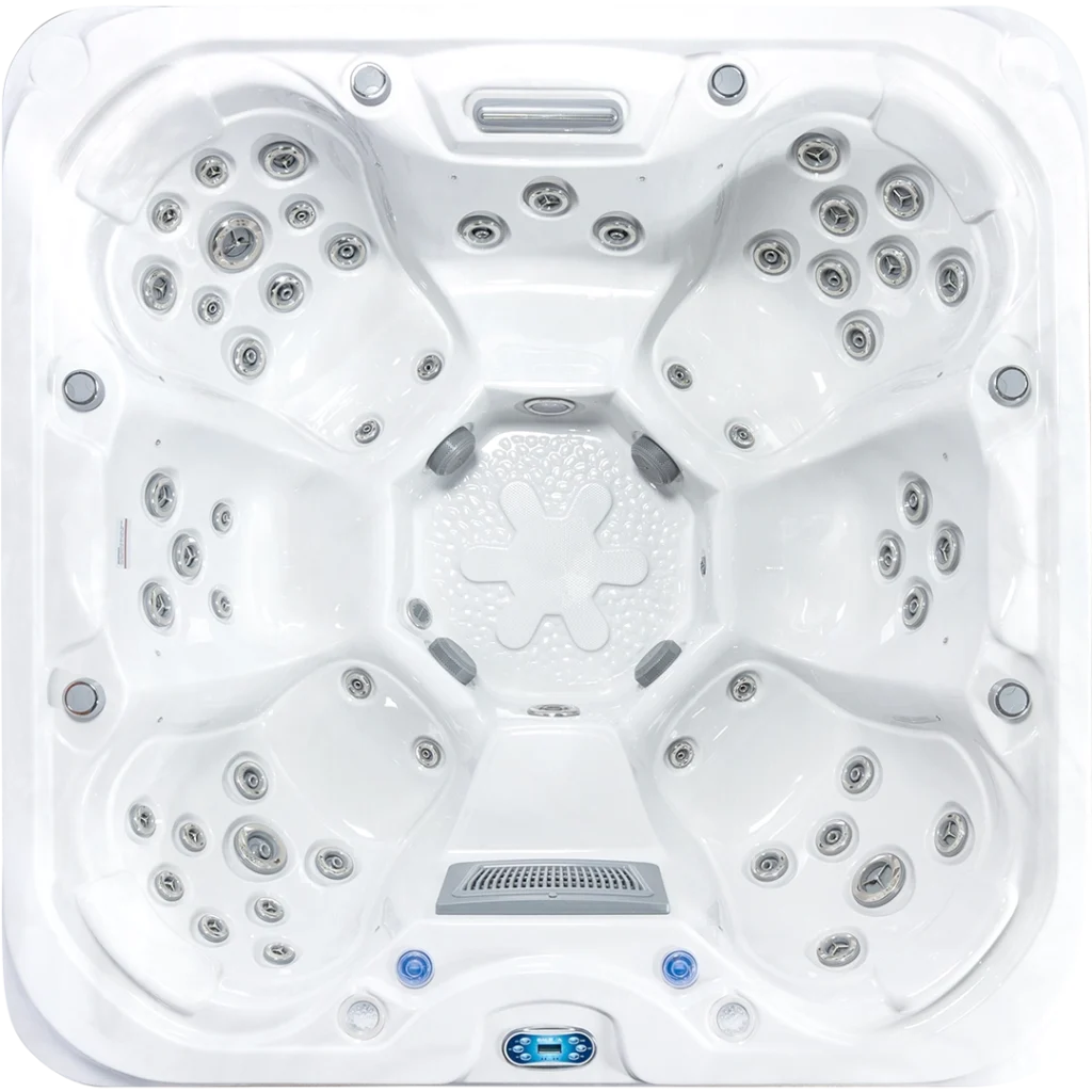 770-S spa in garden setting