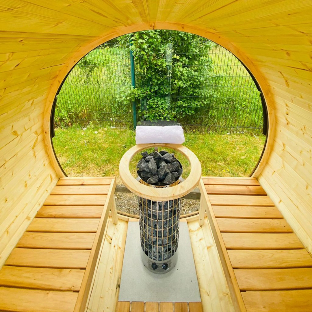 Deluxe Terrace Sauna spa in garden setting