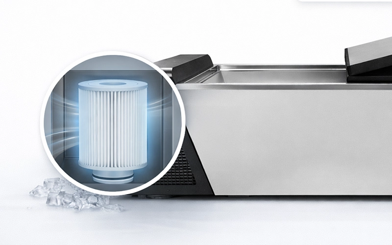 Icefall replaceable filter