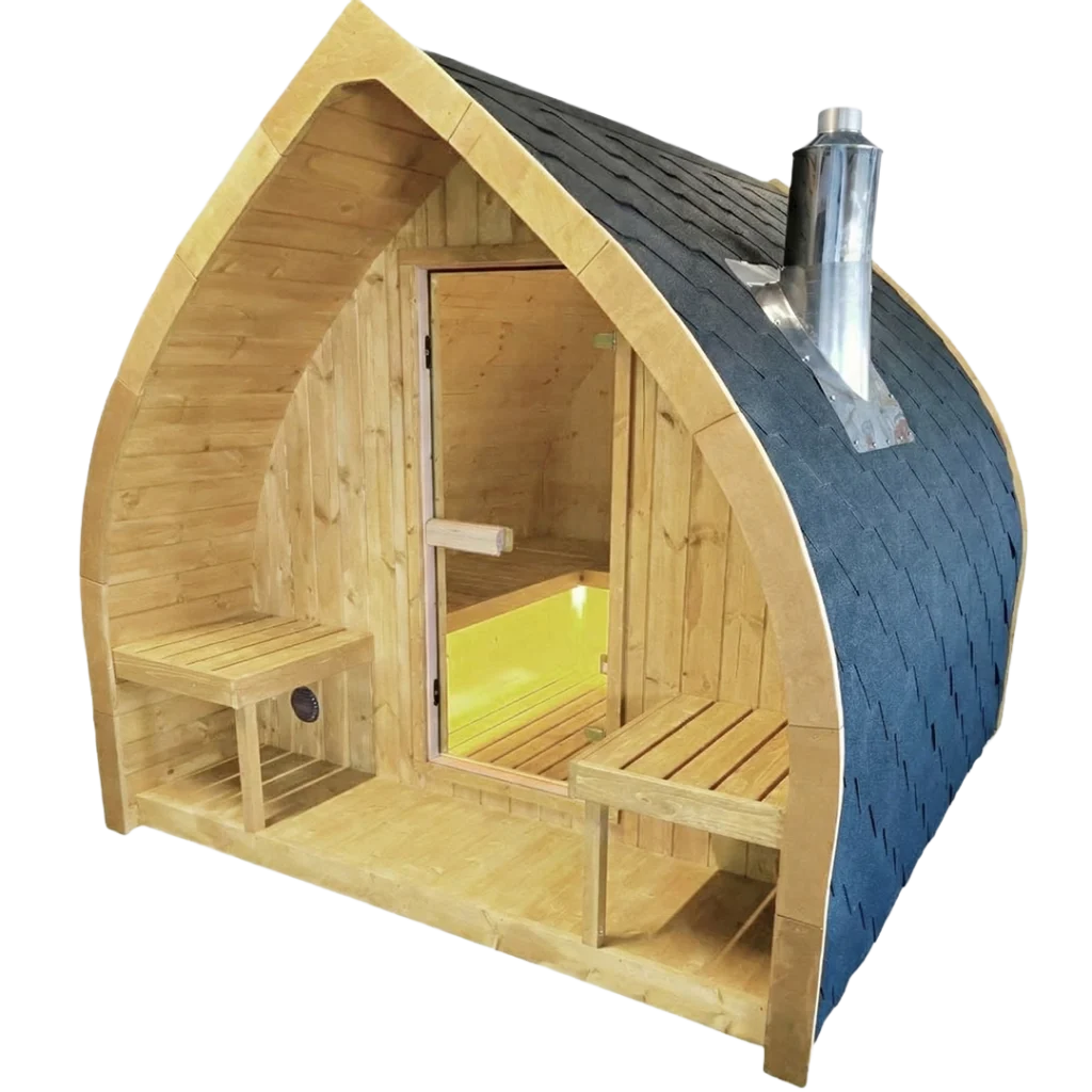 Leaf Sauna Wood Fired Saunas features and jets