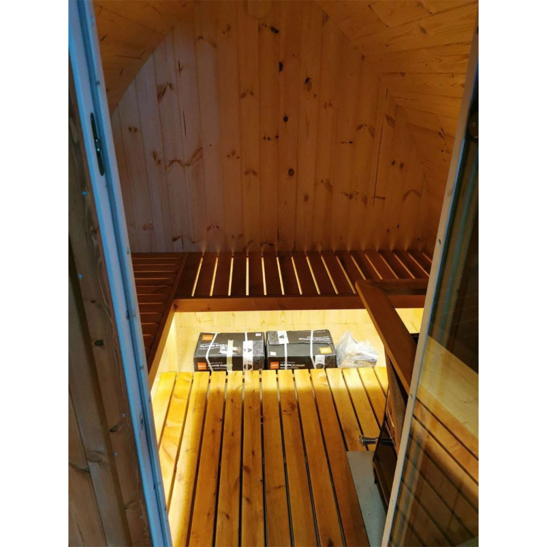 Leaf Sauna Wood Fired Saunas features and jets