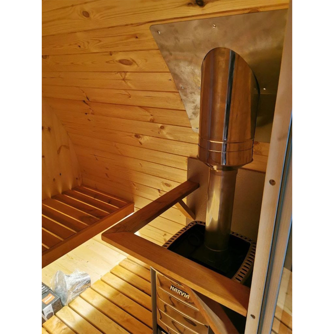 Leaf Sauna Wood Fired hydrotherapy spa details