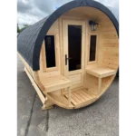 Lux Barrel Sauna (2.5m) Saunas features and jets