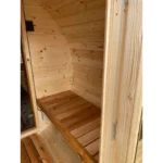 Lux Barrel Sauna (2.5m) spa in garden setting