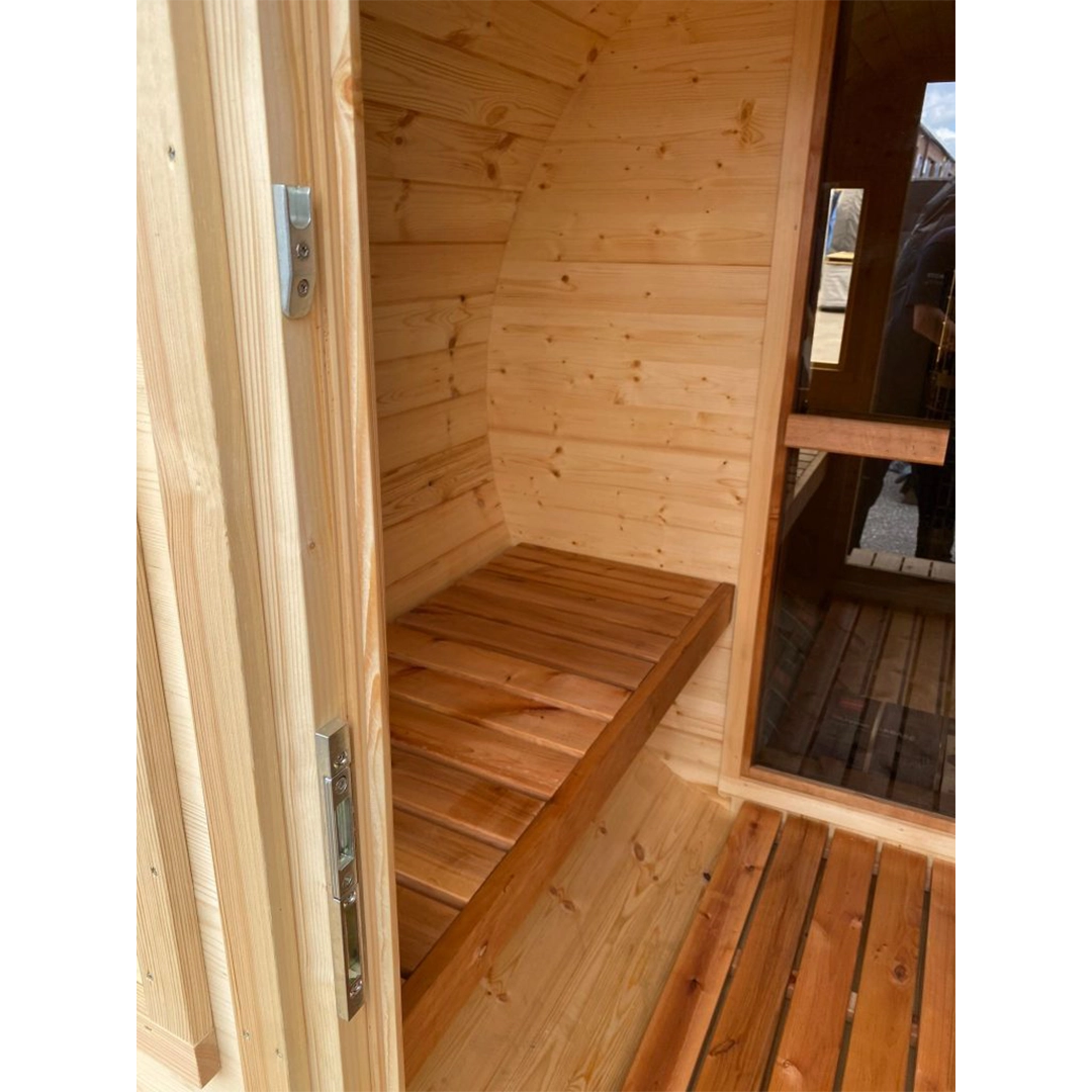 Lux Barrel Sauna (2.5m) hot tub LED lighting
