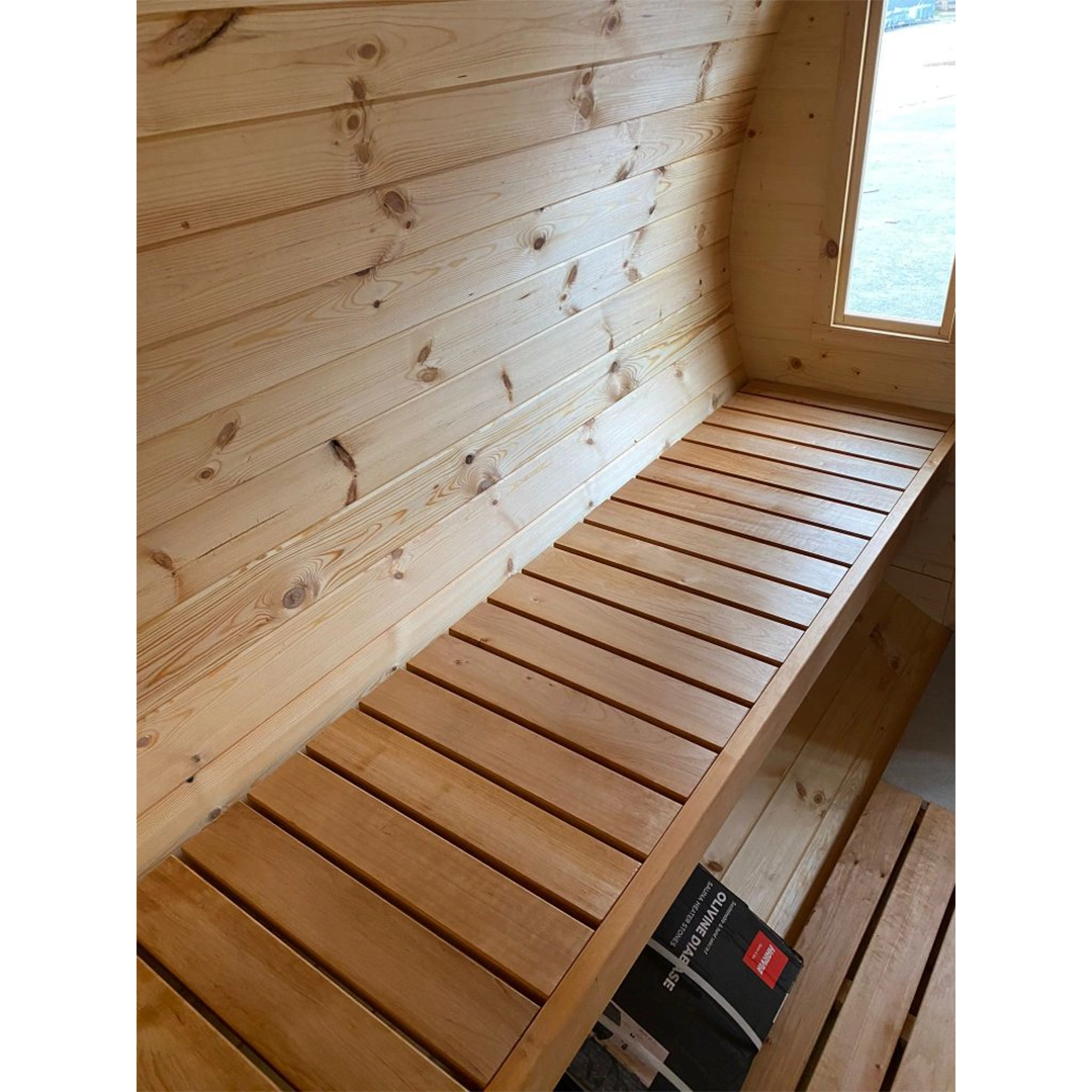 Lux Barrel Sauna (2.5m) hydrotherapy spa details