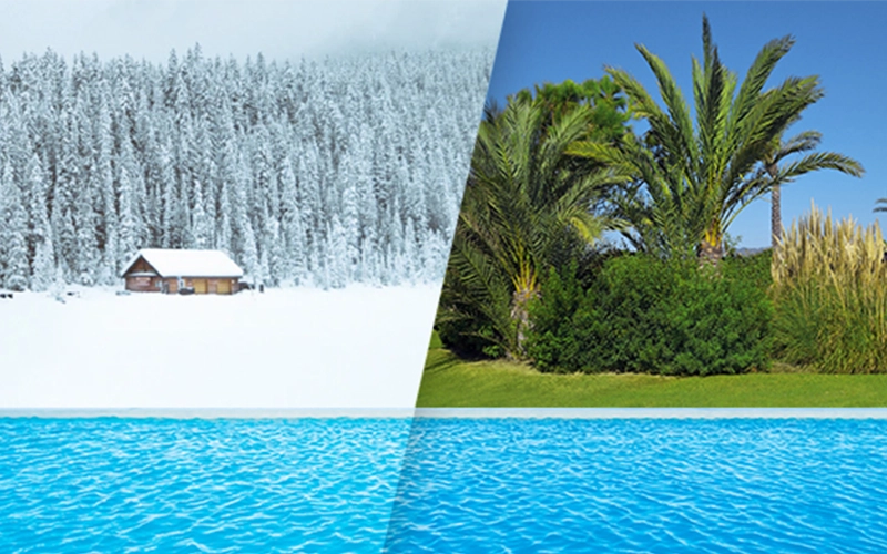 Heat pump heating and cooling mode