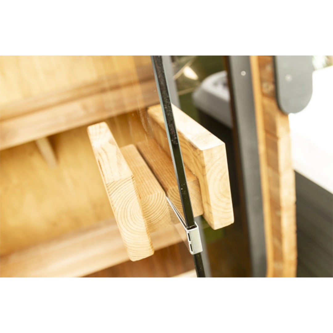 Woodchop Oval 2 Person Sauna hydrotherapy spa details