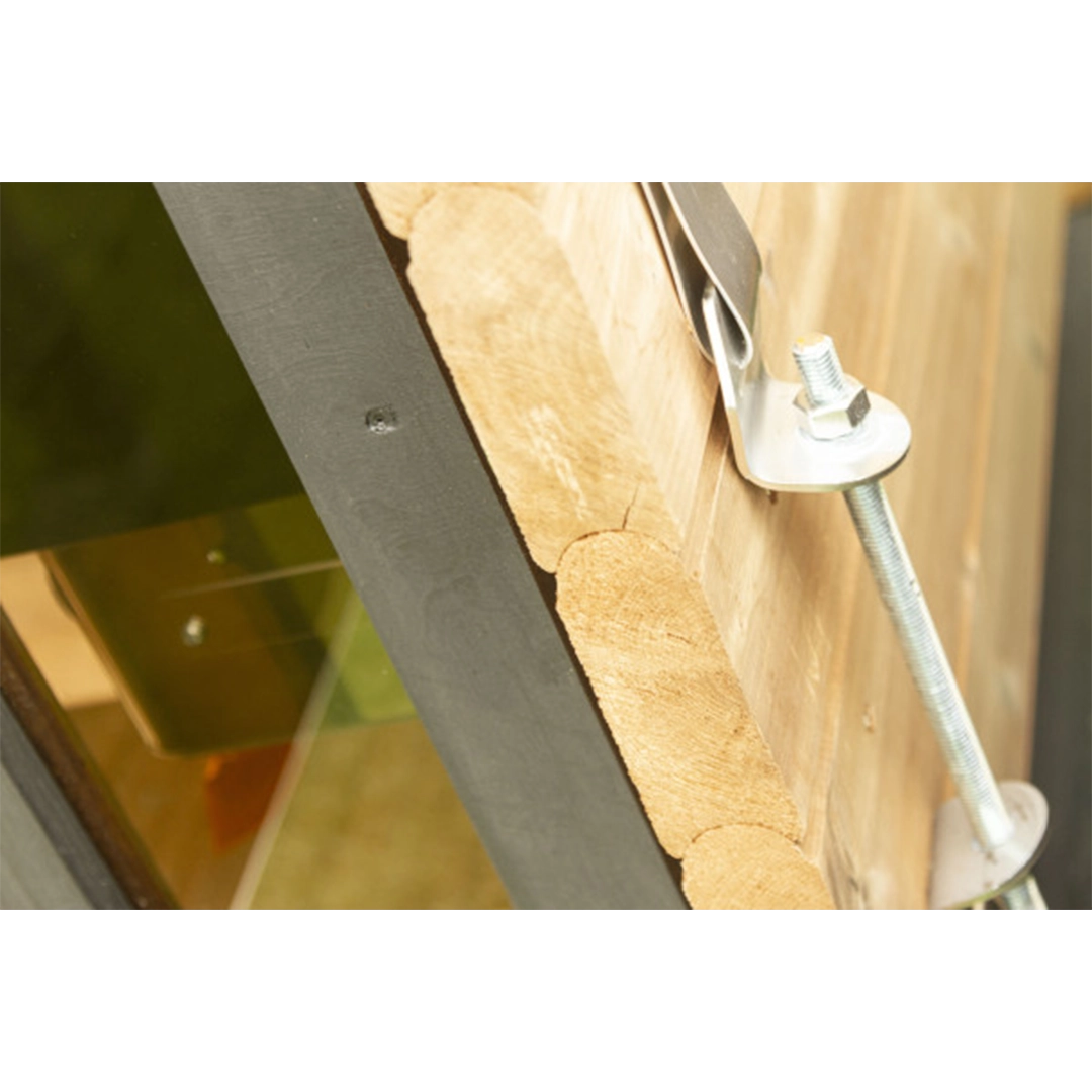 Woodchop Oval 2 Person Sauna spa in garden setting