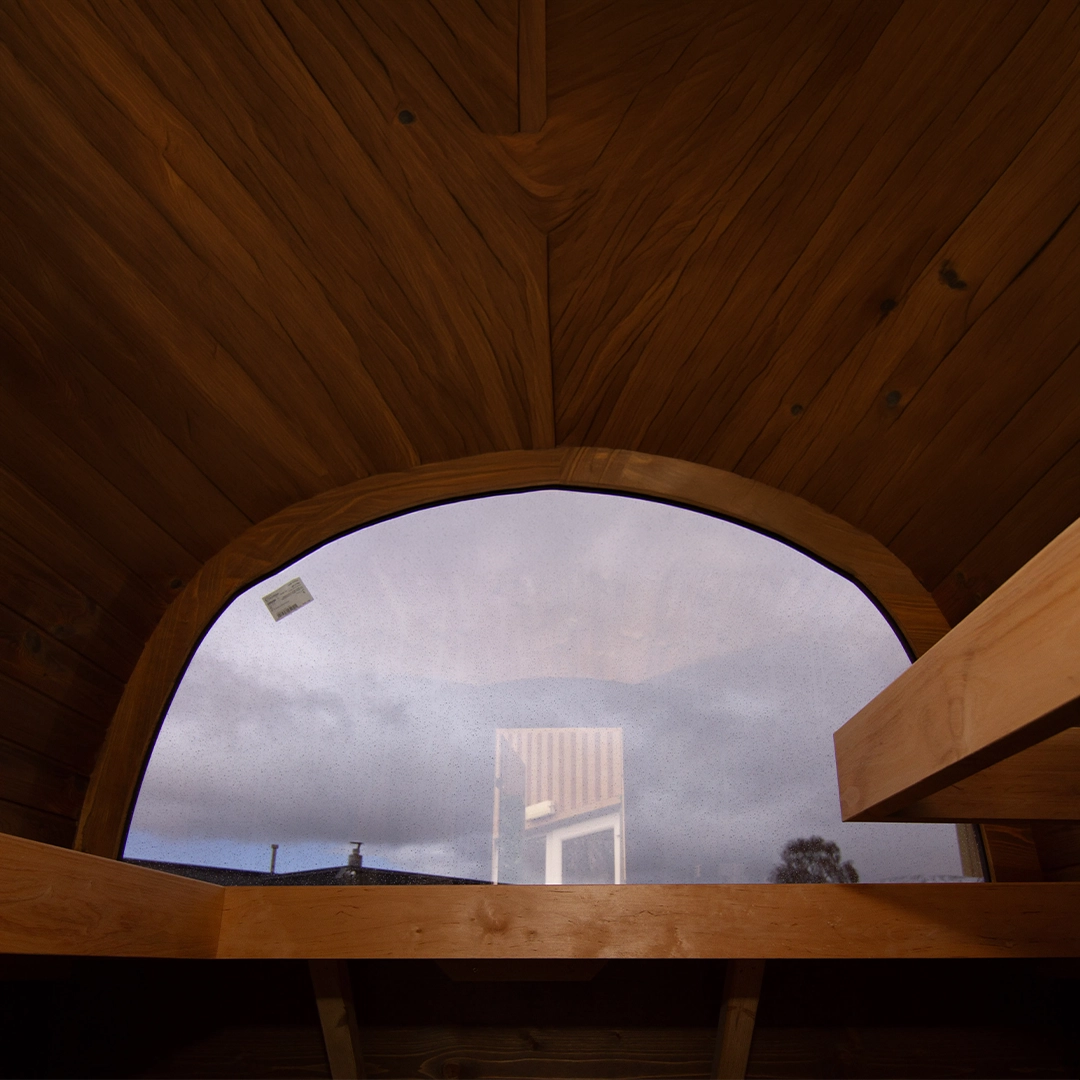 Mirrored Sauna 200cm ambient LED lighting