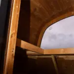 Mirrored Sauna 200cm rear exterior angle