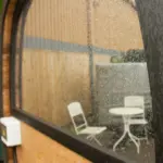 Mirrored Sauna 200cm side exterior view