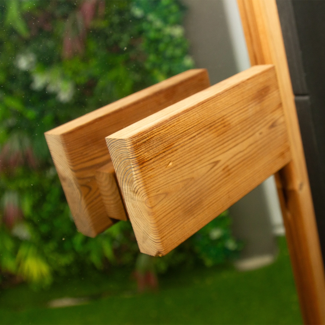 Mirrored Sauna 200cm heater and control detail