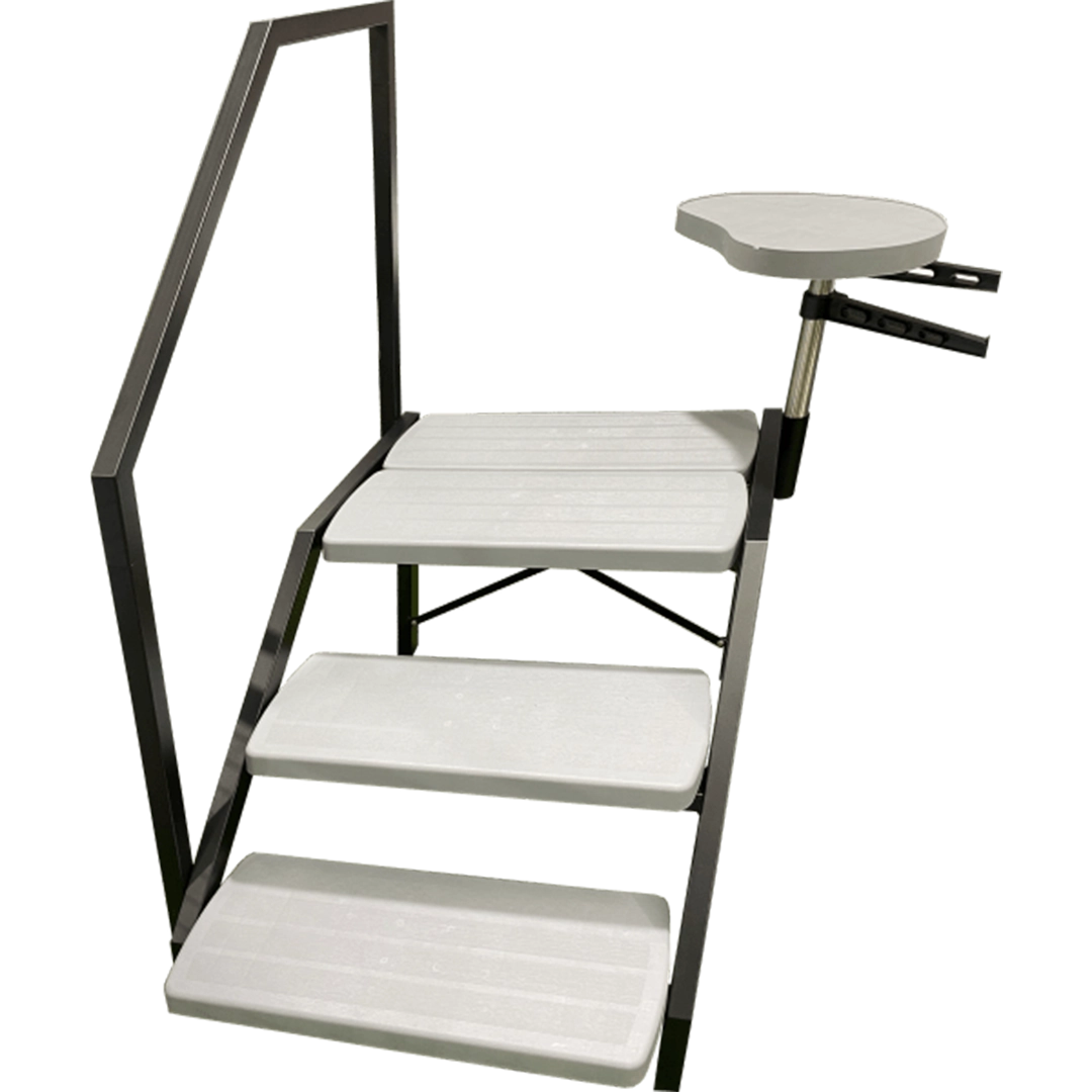 3 Step - Hot Tub Spa Steps With Drinks Table Hot Tub Accessories from Oasis Outdoor Living