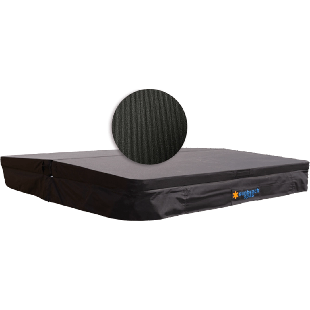 Premium Weathershield Fabric Black Cover Hot Tub Accessories from Oasis Outdoor Living