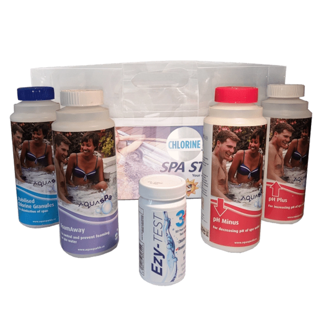 Sunbeach Spas Chlorine Starter Kit Hot Tub Accessories from Oasis Outdoor Living