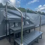 Premium 3 Tier Swim Step spa interior with hydrotherapy jets