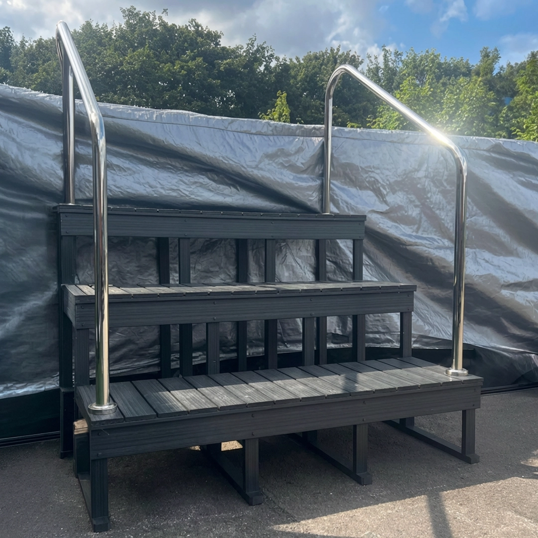 Premium 3 Tier Swim Step Hot Tub Accessories from Oasis Outdoor Living